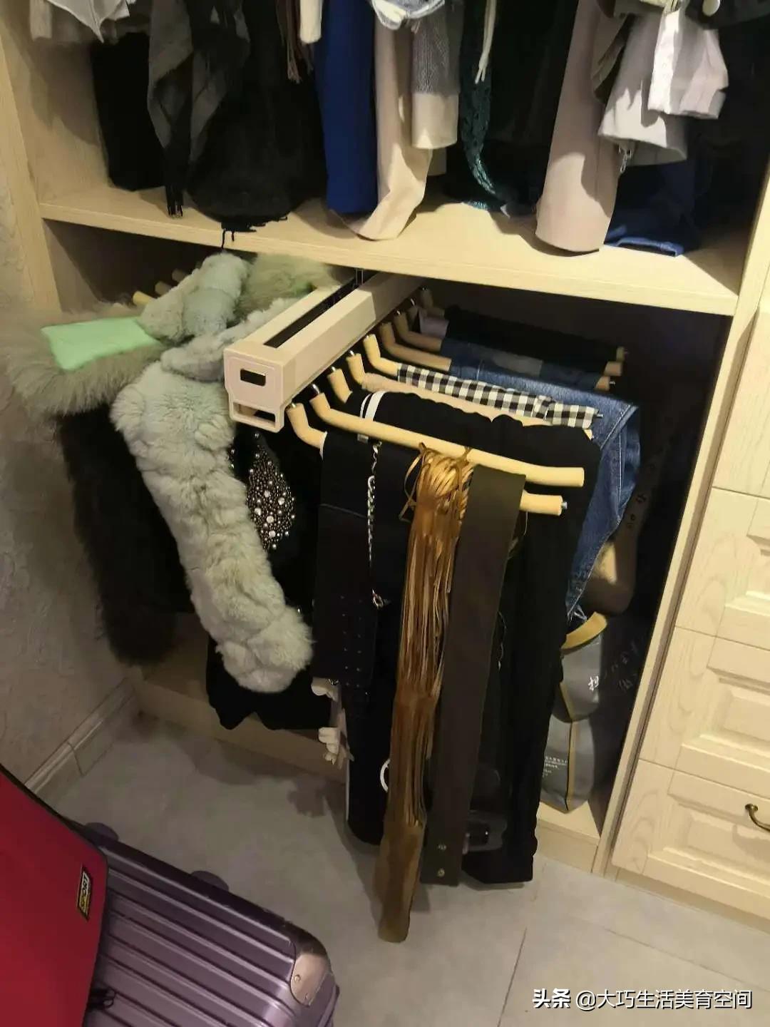 裤子收纳整理技巧多层裤架,学整理裤子法