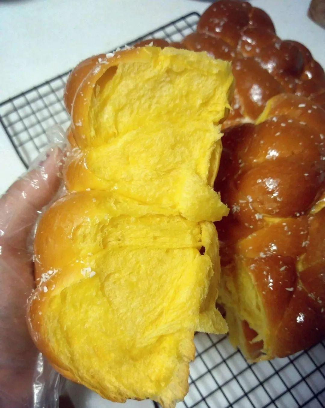 不含添加剂南瓜面包,不用烤箱的南瓜面包