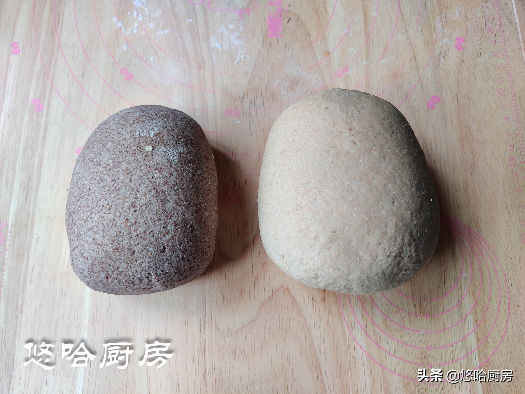 如何在家制作黑全麦馒头,自发全麦牛奶馒头教程全过程