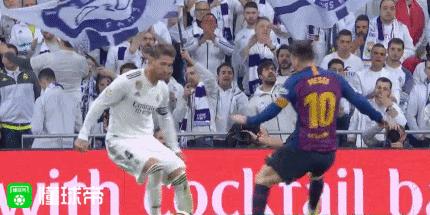 梅西登场30分钟被侵犯3次全场最多,梅西被皇马侵犯