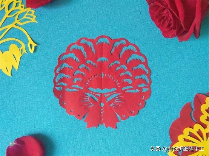 蝶恋花剪纸简单教程,剪纸手工教程蝴蝶图片