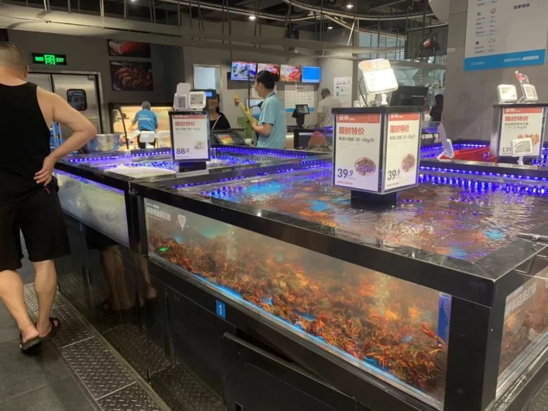 实拍南京第二家盒马奥莱开业现场,盒马鲜生探店体验视频