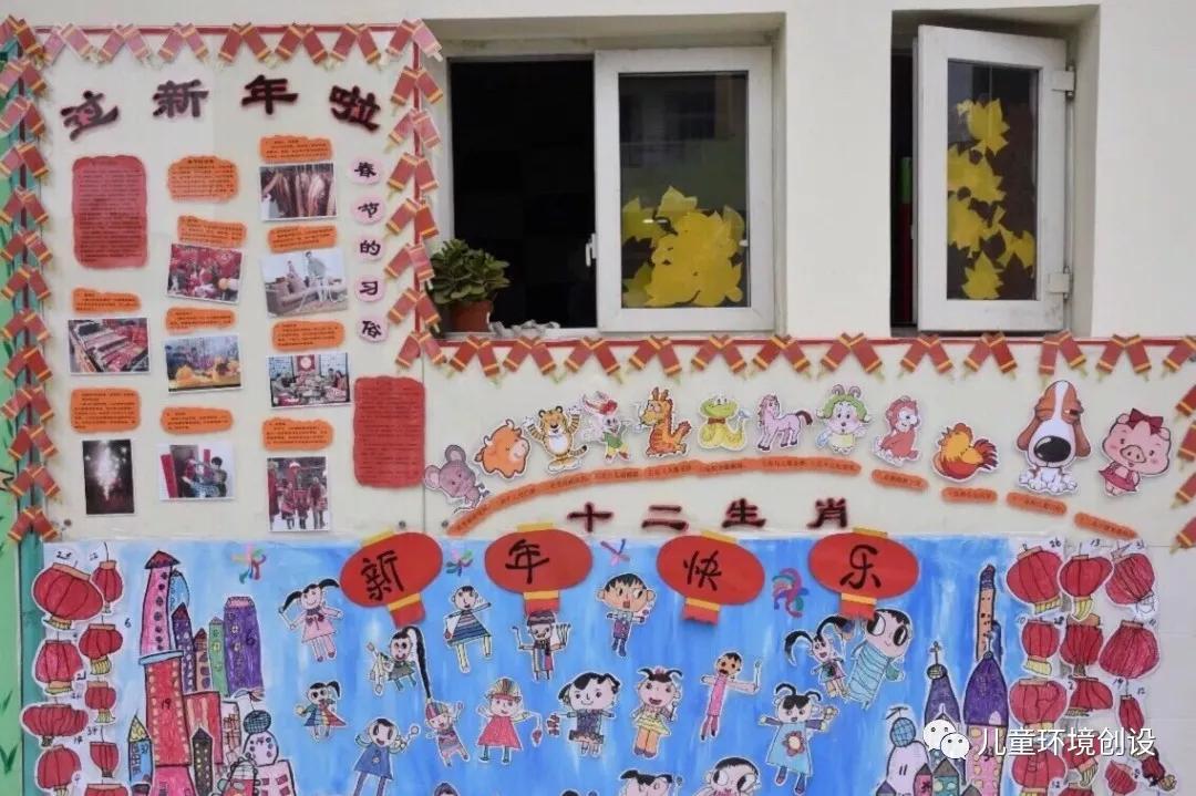 幼儿园新年环创参考,幼儿园新年教室环创