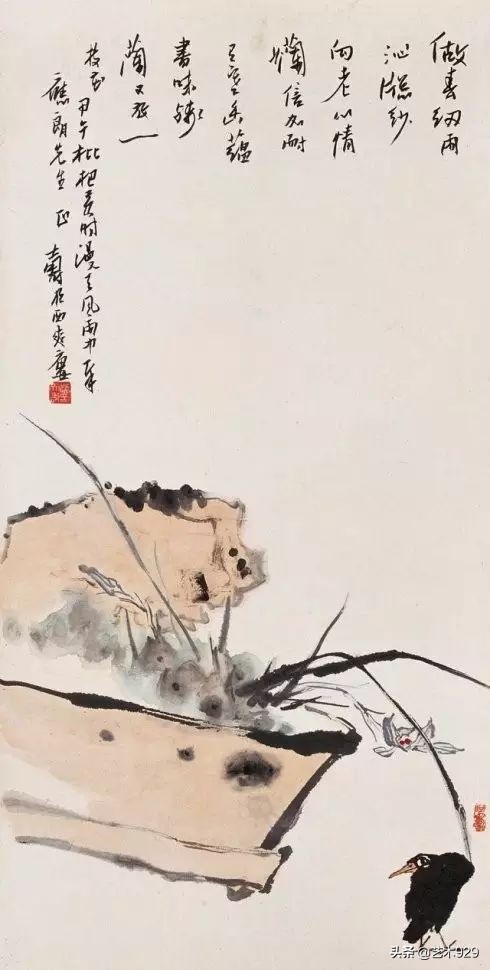 国画兰花画法免费技法教程,国画兰花绘画图