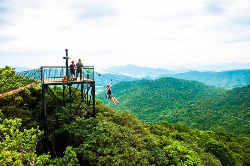 三亚万橡雨林生态园,三亚亚龙湾热带森林公园雨林飞跃