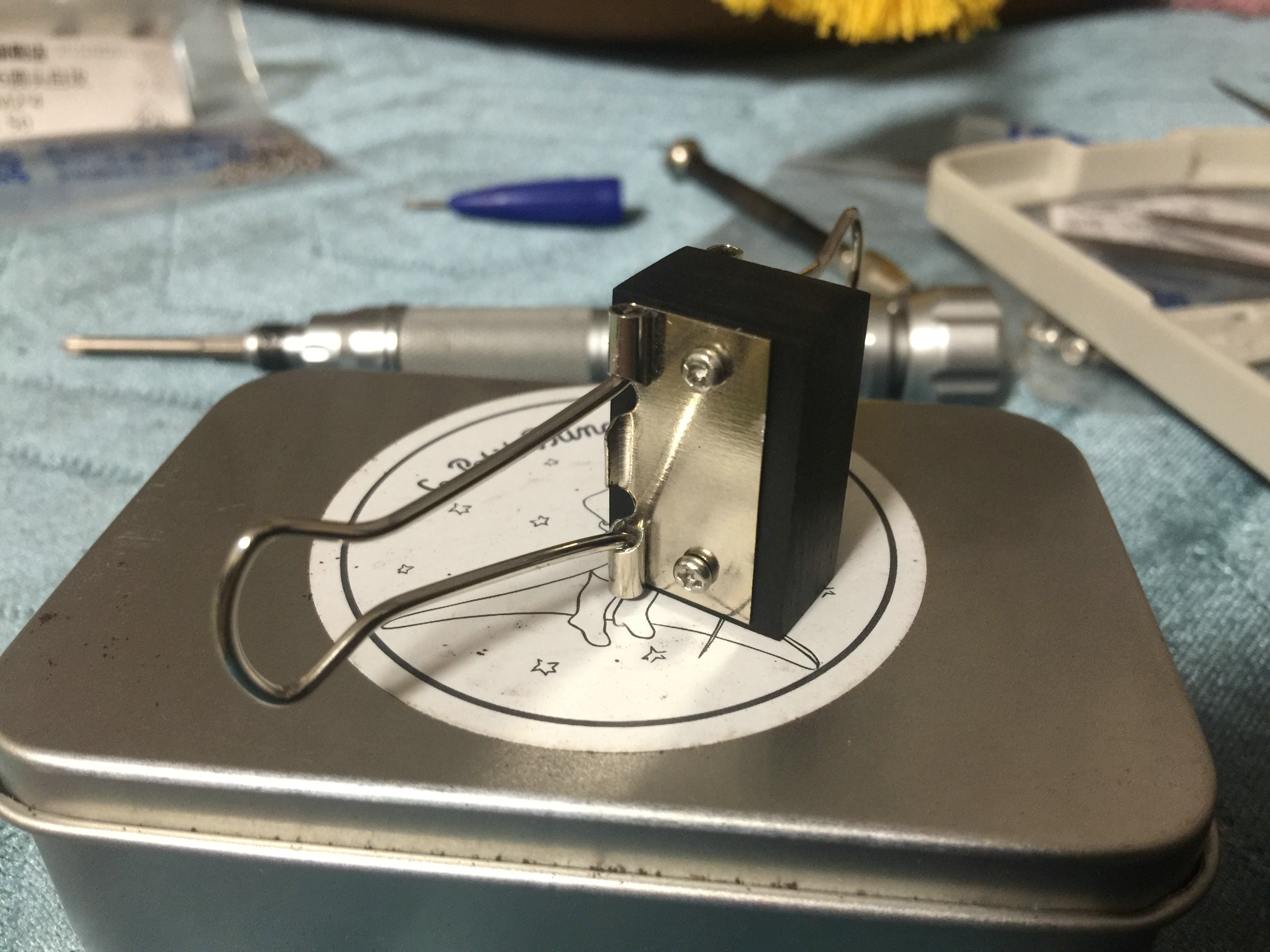 看这位爱好者DIY的夹子双桨自动键怎么样?