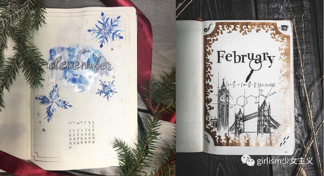 少女色系手帐素材,少女风格简单手帐教程用贴纸