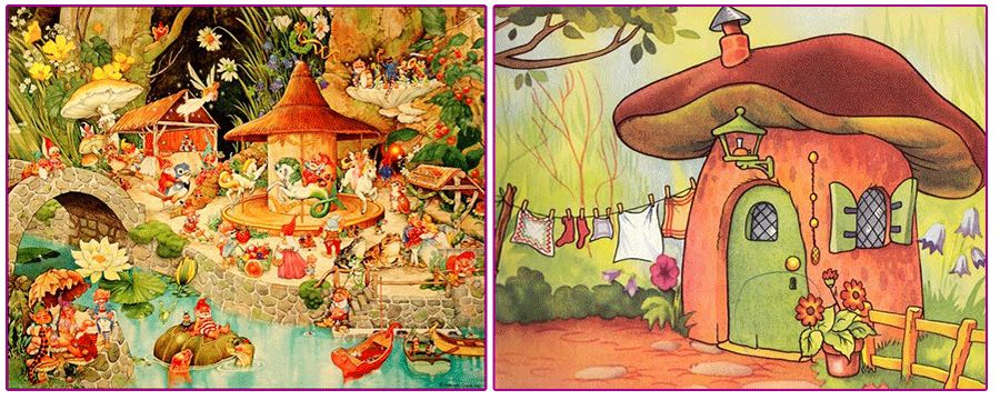 奇幻森林的儿童绘画作品,怎么画森林精灵儿童画