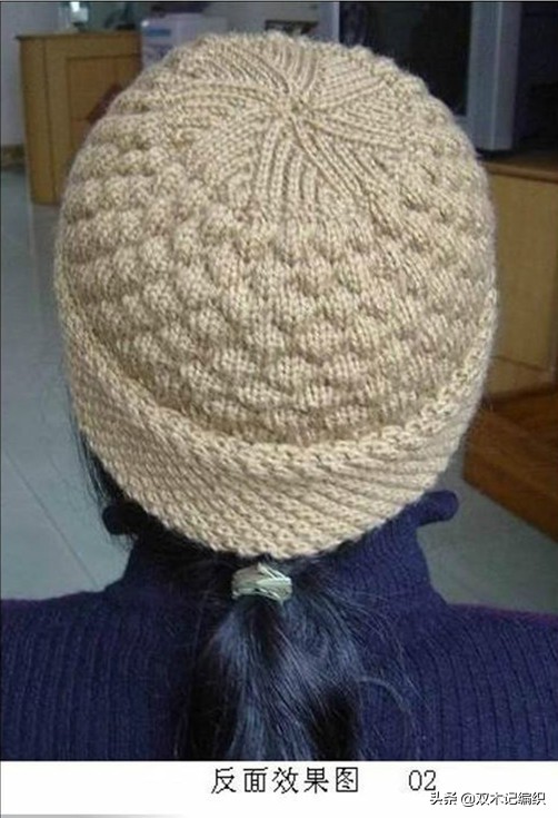 毛线帽子女款老人钩针,中老年女士毛线帽子冬季教程
