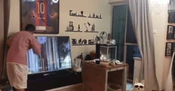 苏醒砸电视机看球是哪场比赛,苏醒看球上热搜