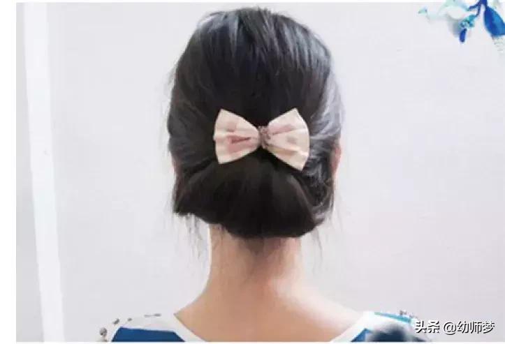 法式淑女盘发简单又漂亮,韩式低马尾新娘盘发教程