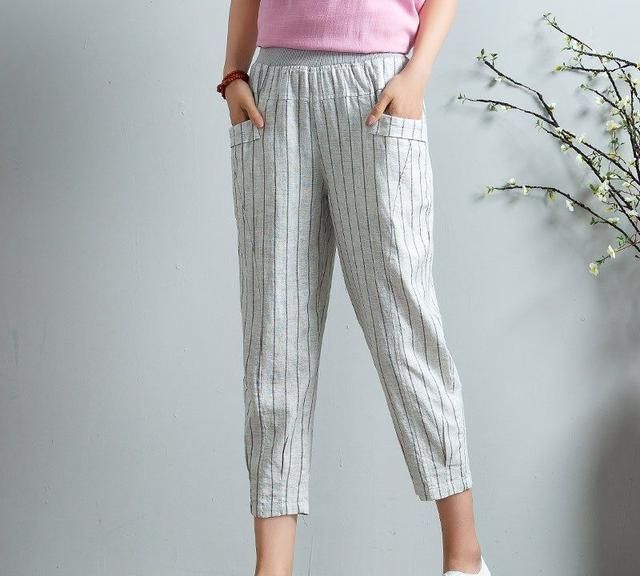 夏天穿什么棉麻裤,夏季棉麻裤显瘦