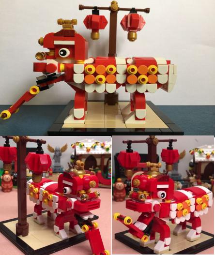 乐高再现中国非遗文化:舞狮还有南北之分?