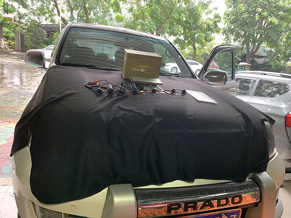 容桂尚韵—丰田霸道改装魔立方DSP6声音甜美清脆