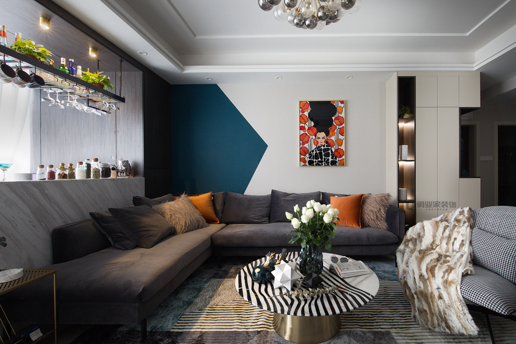 江景房装修现代轻奢风140平,90平米现代轻奢小户型25万