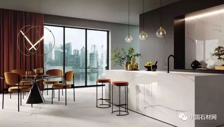 厨房多色台面,最流行的厨房大理石台面