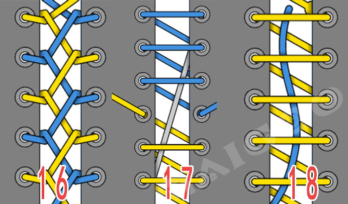 运动鞋好看的鞋带系法详细图解,运动鞋鞋带的24种系法教程