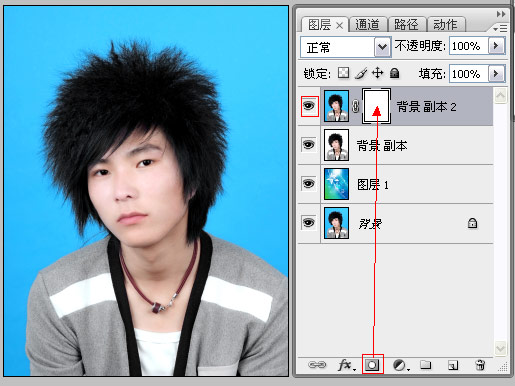 photoshop照片快速换底,photoshop照片换蓝底
