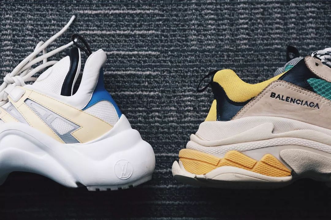 lv老爹鞋女款archlight,lv老爹鞋白色老花真假