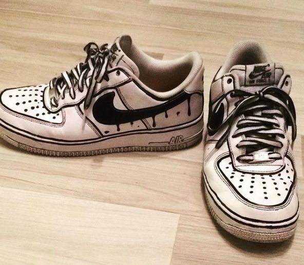 diy鞋子画教程黑白,diy手绘鞋动漫图案大全