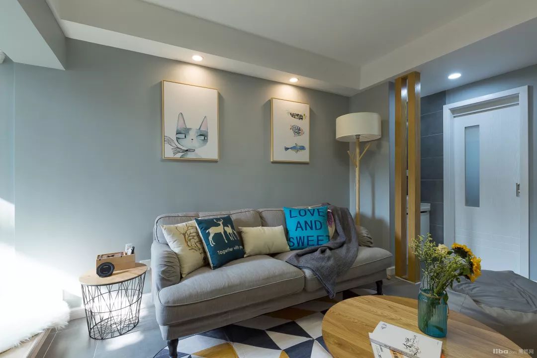 61平米北欧风简约舒适温馨大方,现代北欧风温馨清爽幸福感满满