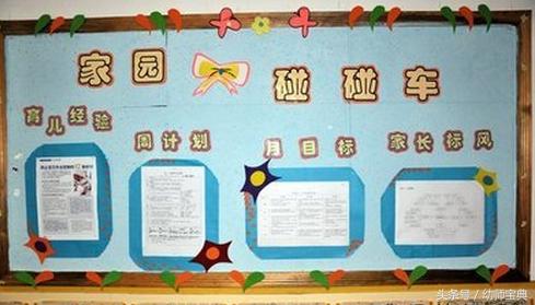 有趣的家园联系栏,黑白格家园联系栏环创简单大方