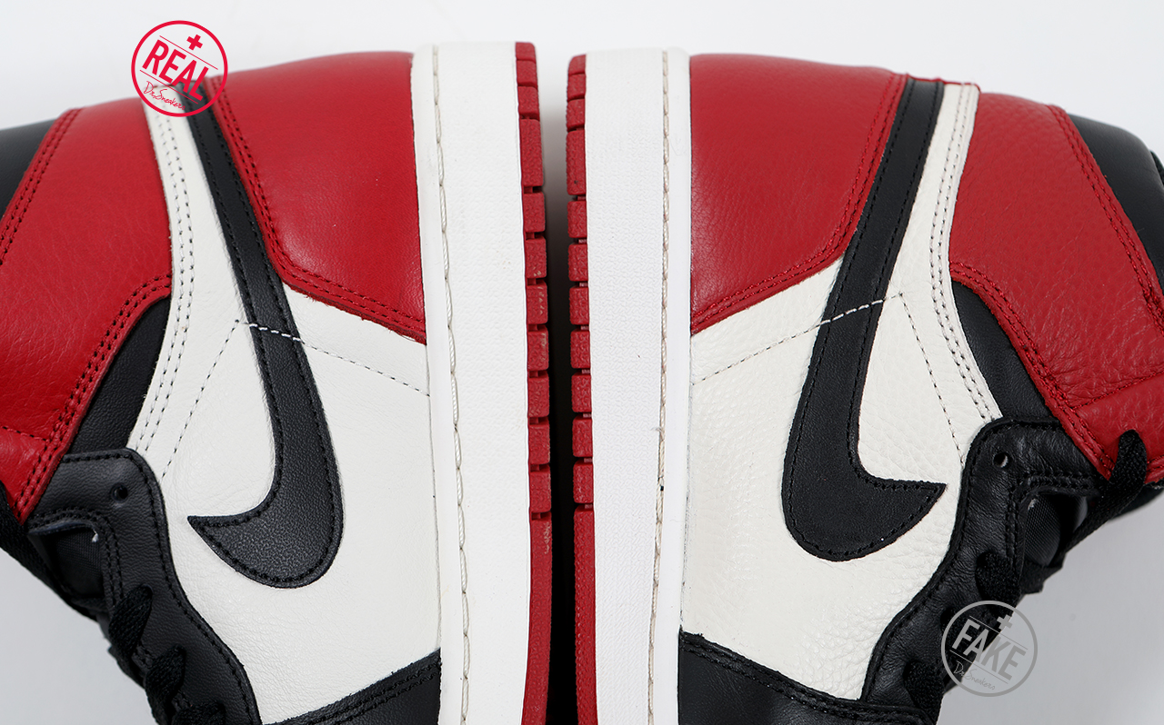 aj1mid芝加哥和mid黑红脚趾怎么选,正品aj和假黑脚趾的鉴定方法