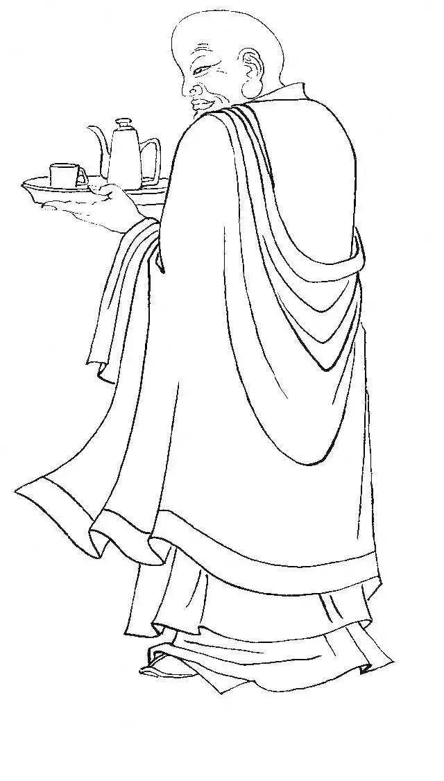 白描罗汉全本,罗汉白描100幅