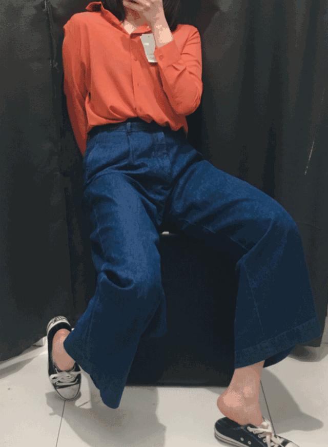 优衣库的试衣间是什么样子的,优衣库肥佬裤