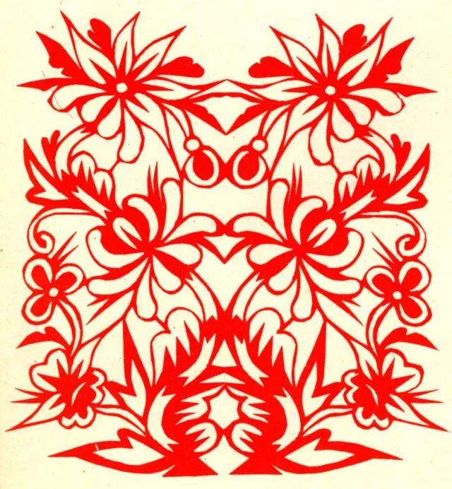 剪纸民间手艺,24幅民间吉祥剪纸图