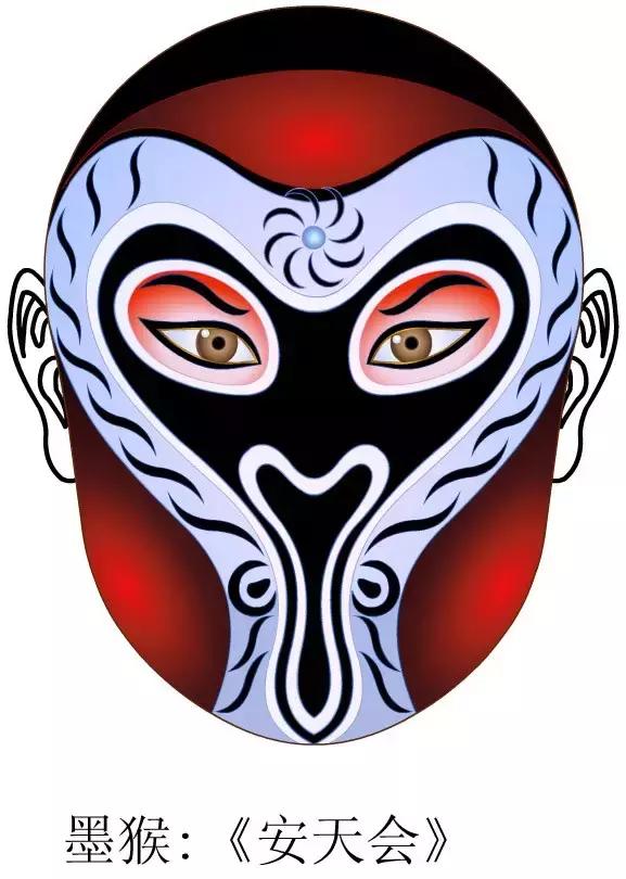 中国京剧脸谱高清典藏,京剧白色脸谱代表人物