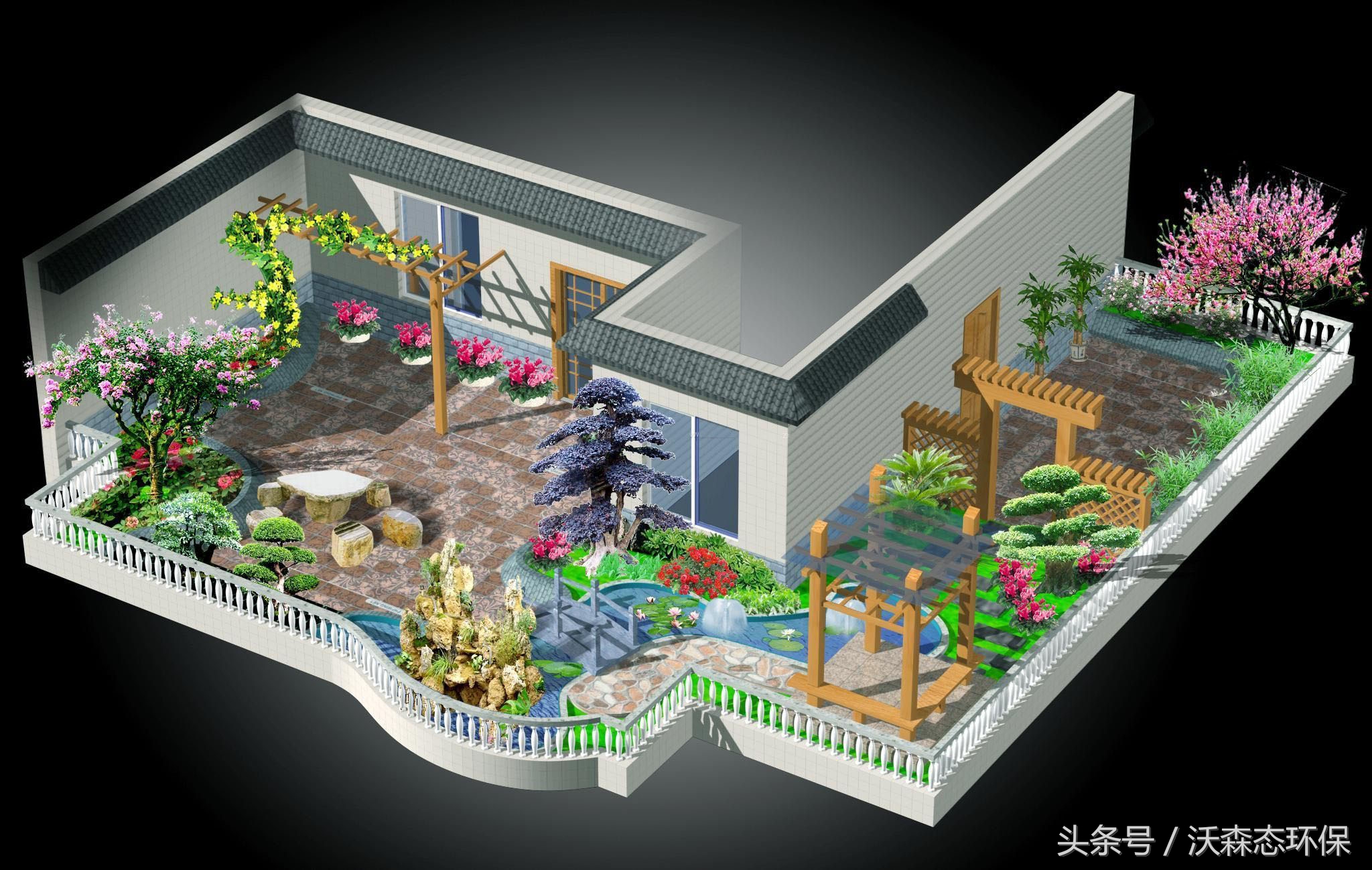 葡萄架拱门花架造型图片大全,铁艺装饰葡萄架效果图