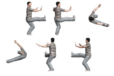 二十四式太极拳分解动作教学1-3式,太极24式3d动漫图解