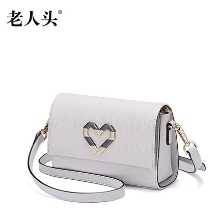 轻奢百搭斜挎布包小方包,老人头斜挎包小包真皮女包