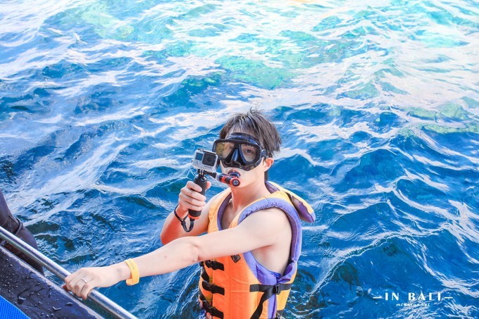 蓝梦岛海上浮台浮潜,蓝梦岛香蕉船滑水道浮潜视频