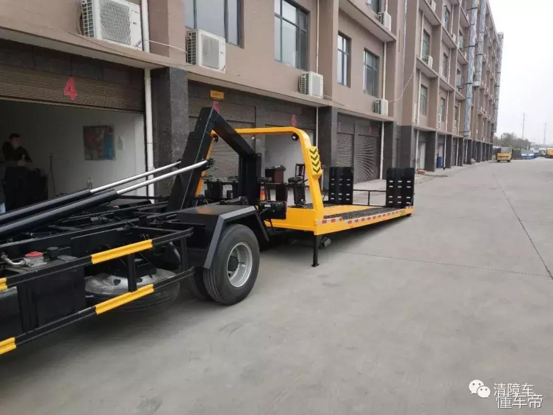 二手全落地一拖二清障车,全落地一拖二清障车