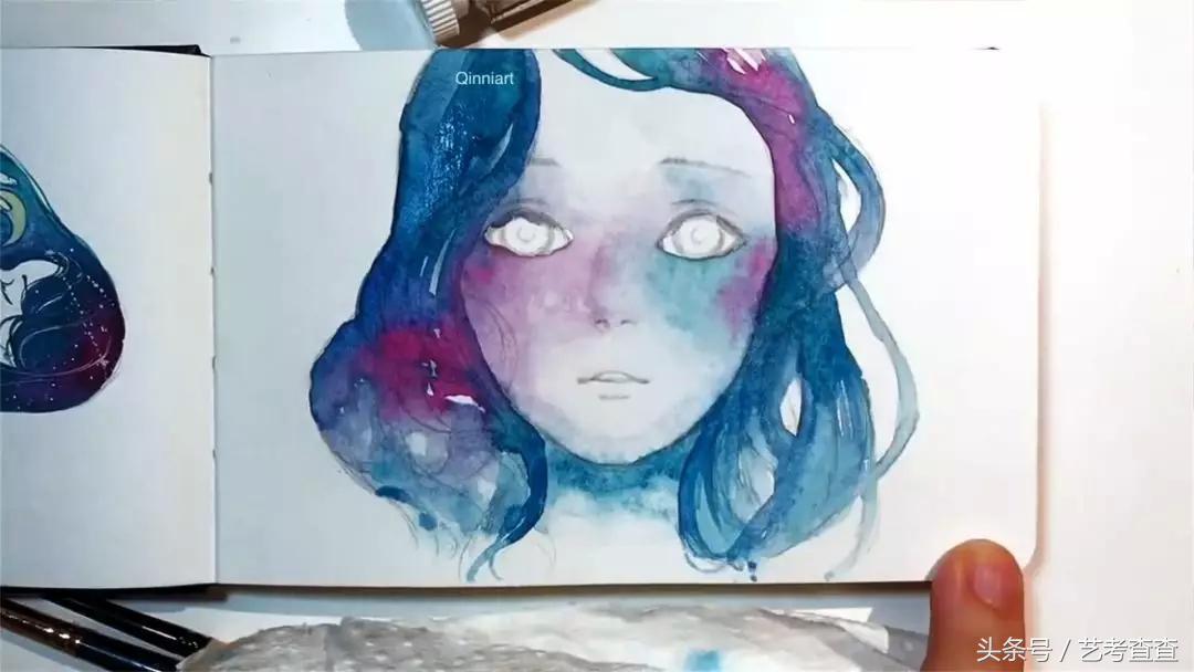 水彩制作教程,水彩教程小姐姐