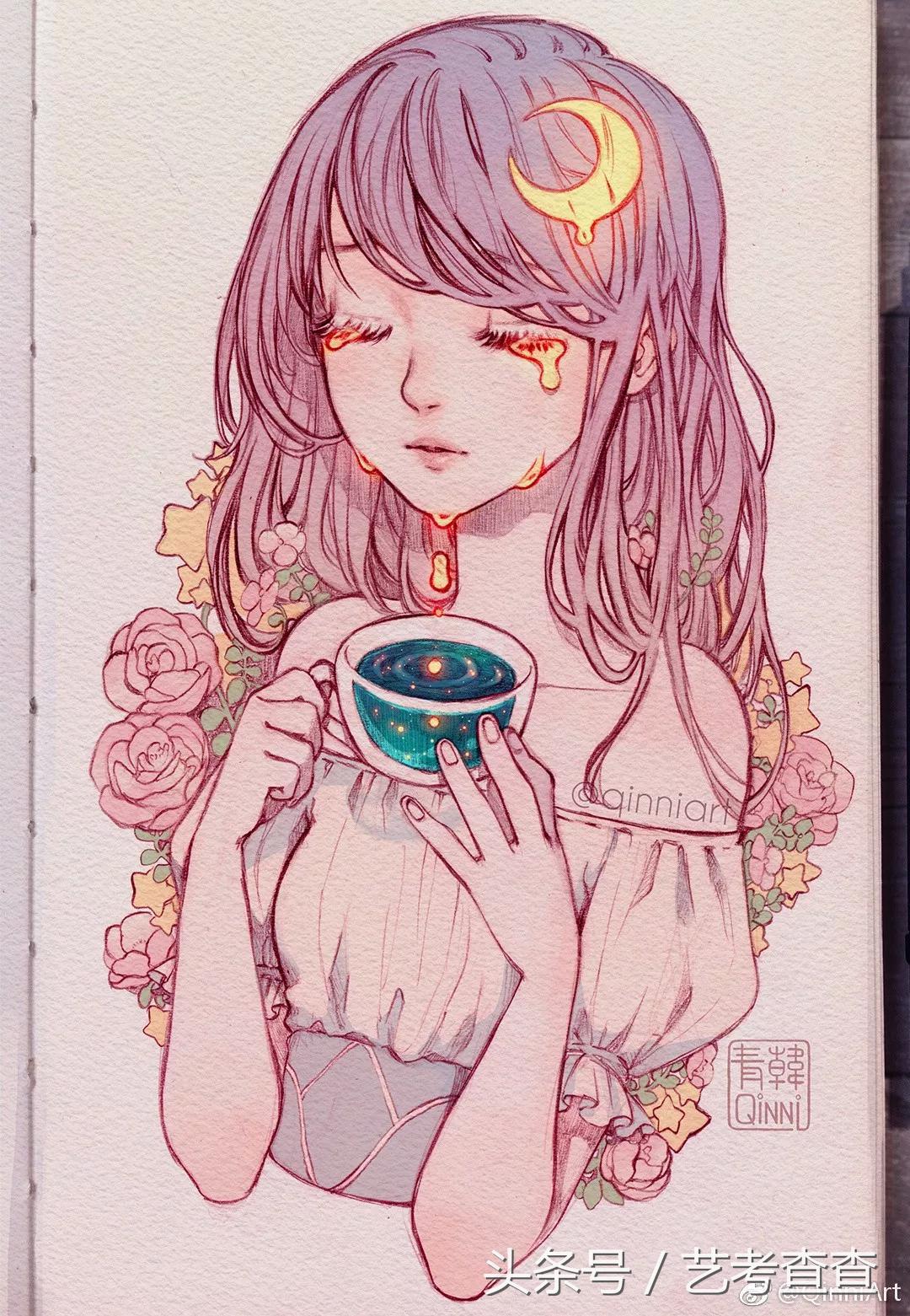 水彩制作教程,水彩教程小姐姐