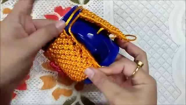 手工大肚杯编织茶杯套全教程,手工编织水杯套带字的花样图解