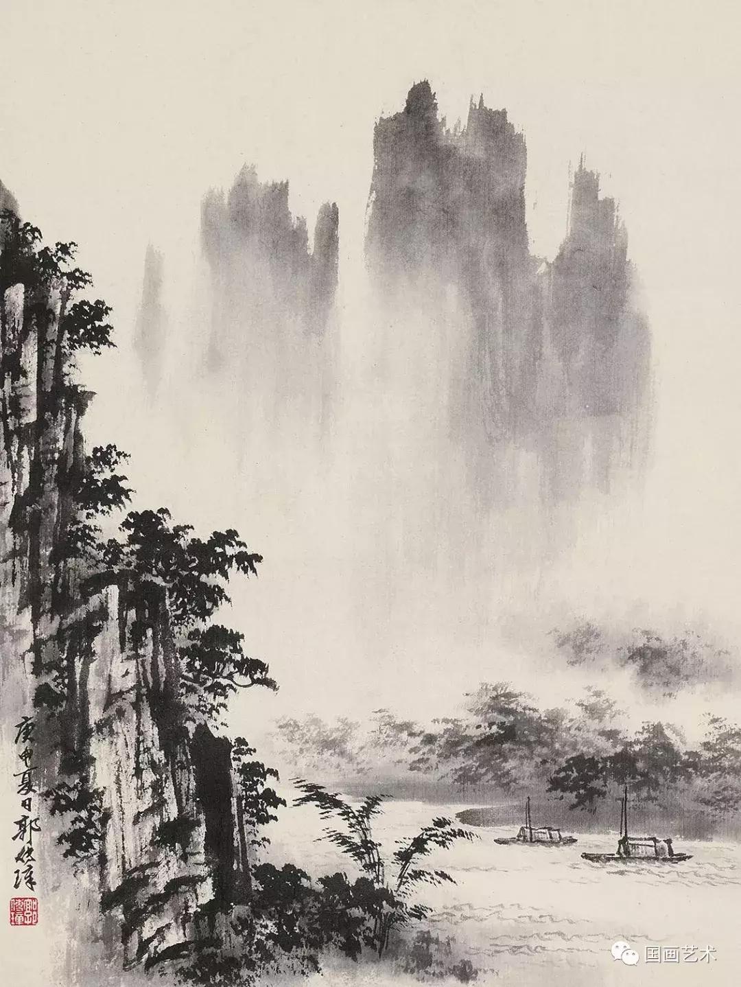 郭传璋山水高清,郭传璋山水画作品欣赏