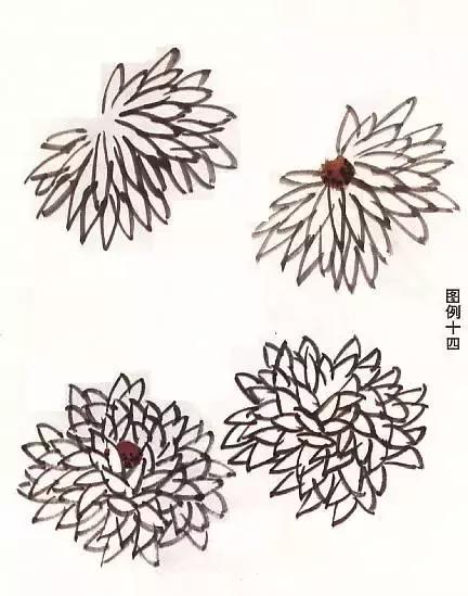 国画基础画菊花该如何构图才好看,国画菊花怎么画简单画法