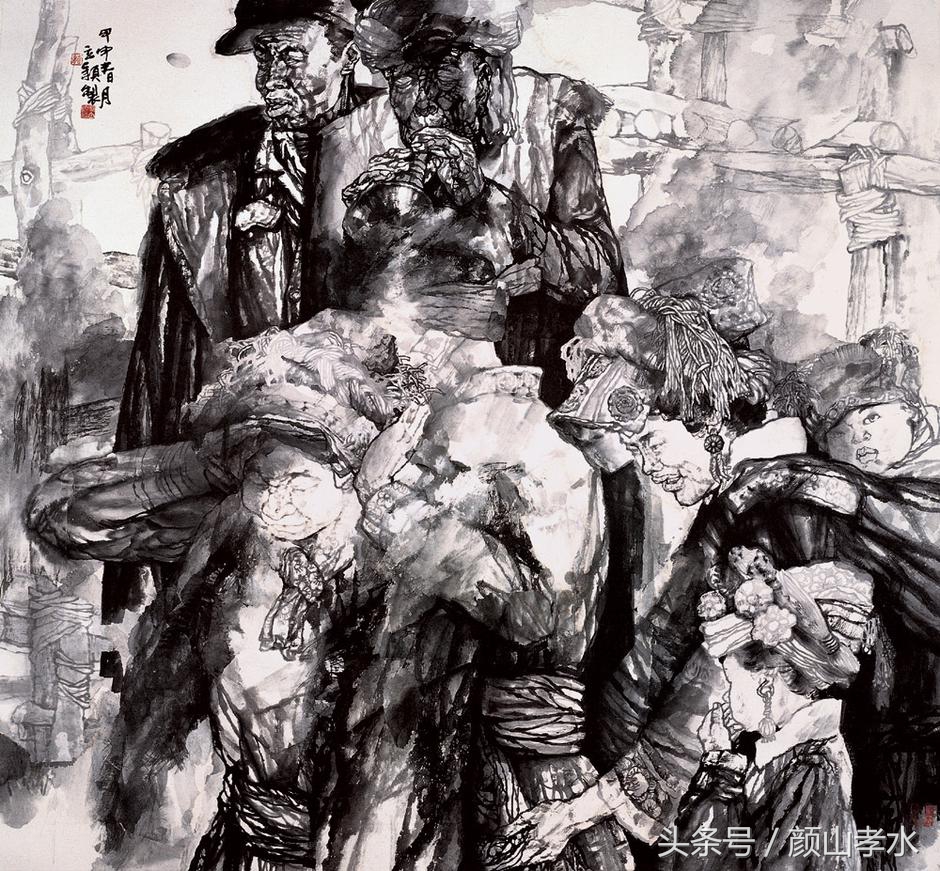 放牛出身的水墨画家,画乡村的中国知名画家