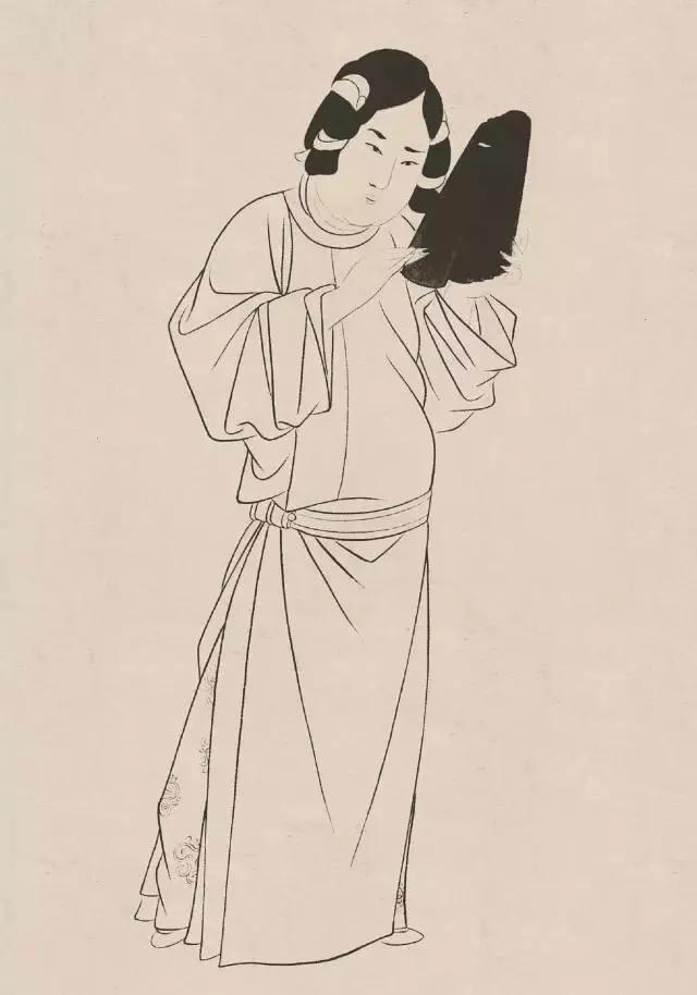 传统人物白描手稿,古代白描人物集锦