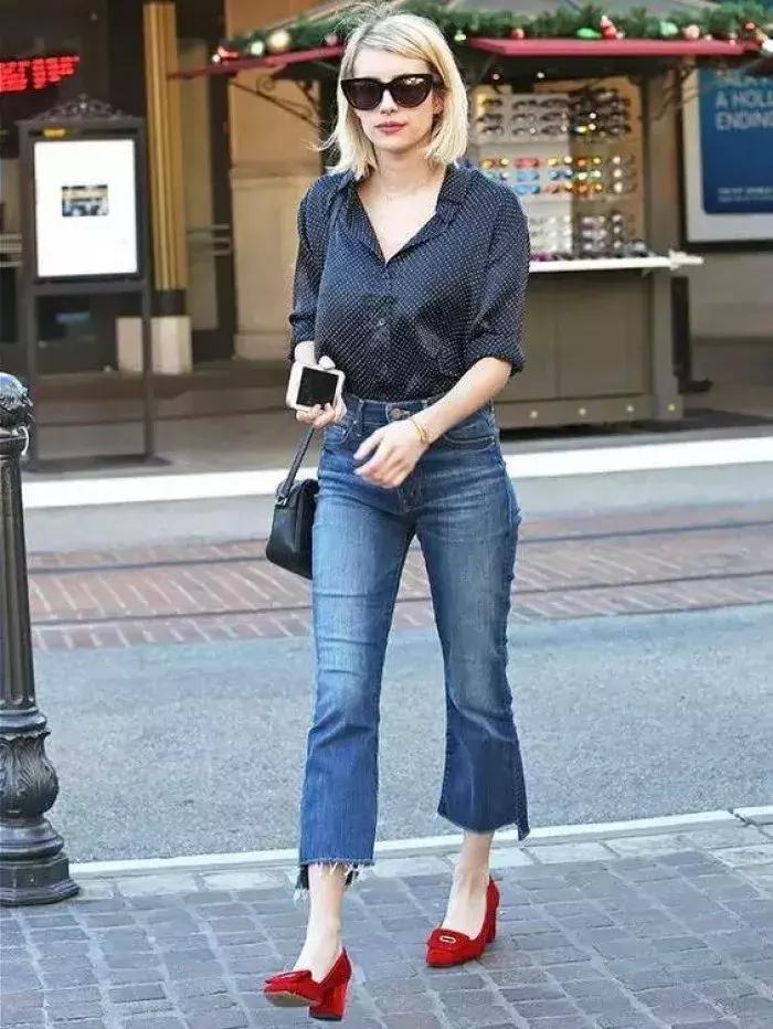 小个子直筒显瘦微喇叭裤,不开叉小个子微喇裤下垂感好百搭