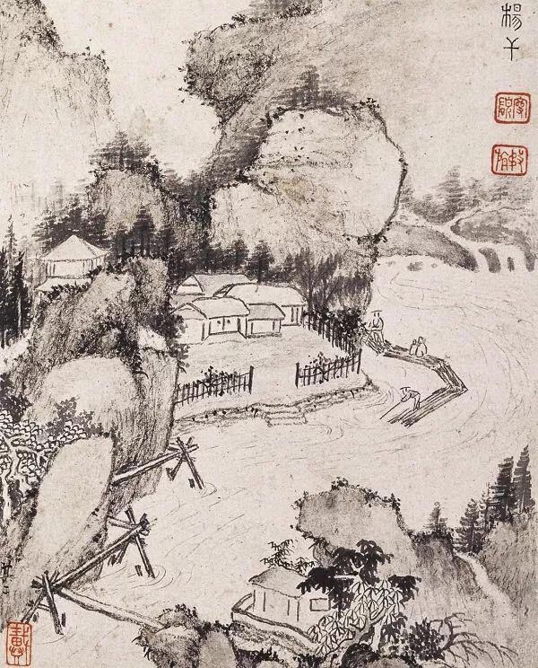 老来泓颖不嫌枯，扫落云山淡欲无。翻笑为霖手颠倒，最分明