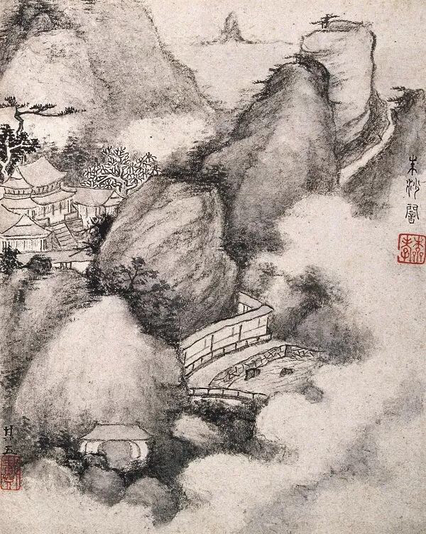 老来泓颖不嫌枯，扫落云山淡欲无。翻笑为霖手颠倒，最分明