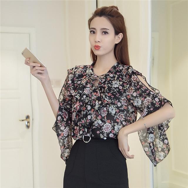 雪纺碎花复古长裙怎么搭配衣服,显瘦减龄雪纺衫搭配裙子