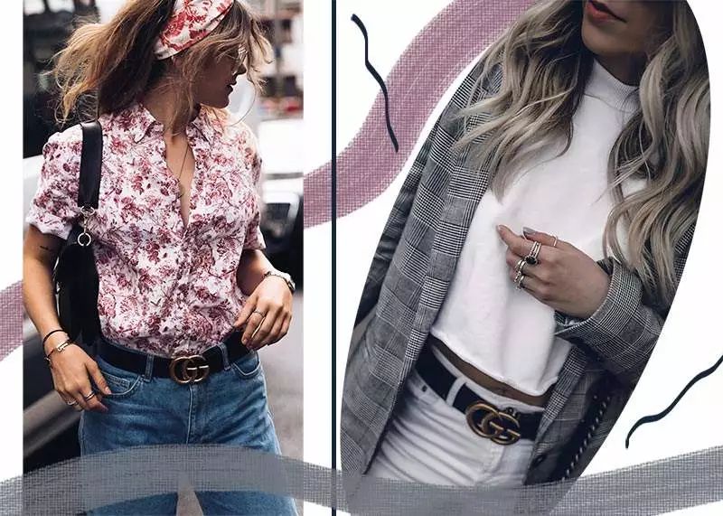 guccibeauty腰带,gucci有没有一款带花的腰带