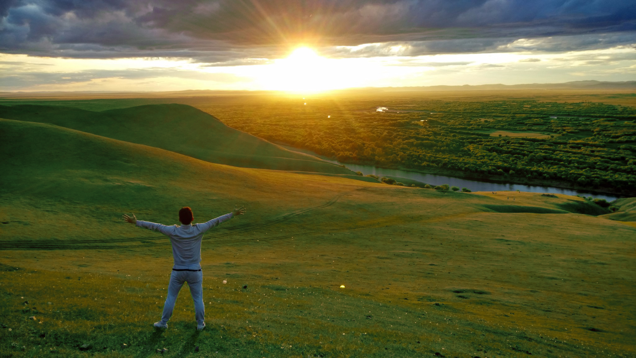 呼伦贝尔大草原中俄边界线风景区,呼伦贝尔大草原跟团游一日游