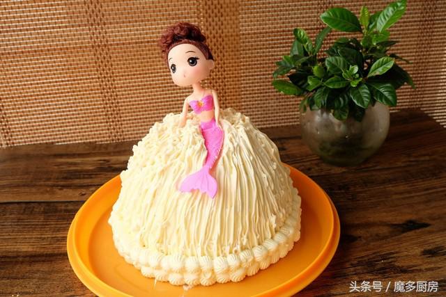 自己用烤箱做蛋糕奶油裱花,奶油蛋糕教程家庭版不用烤箱